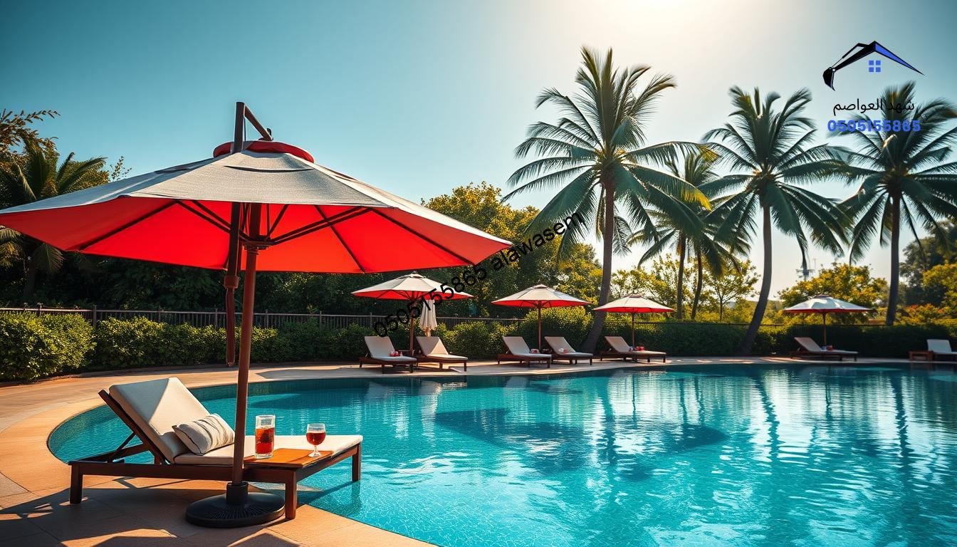 مظلات مسابح