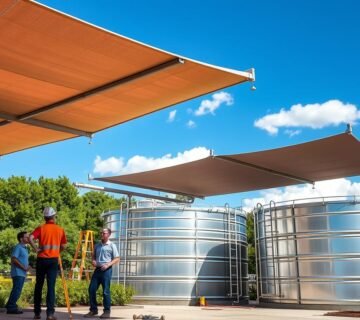 مظلات خزانات - أنواع