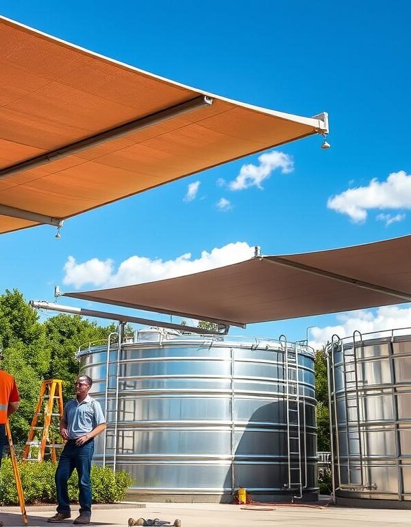 مظلات خزانات - أنواع