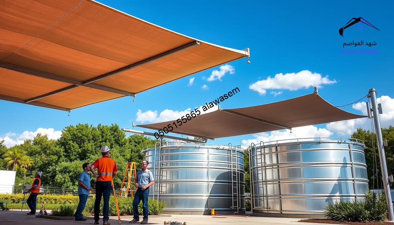 مظلات خزانات - أنواع