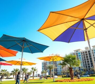 مظلات متحركة غرب الرياض