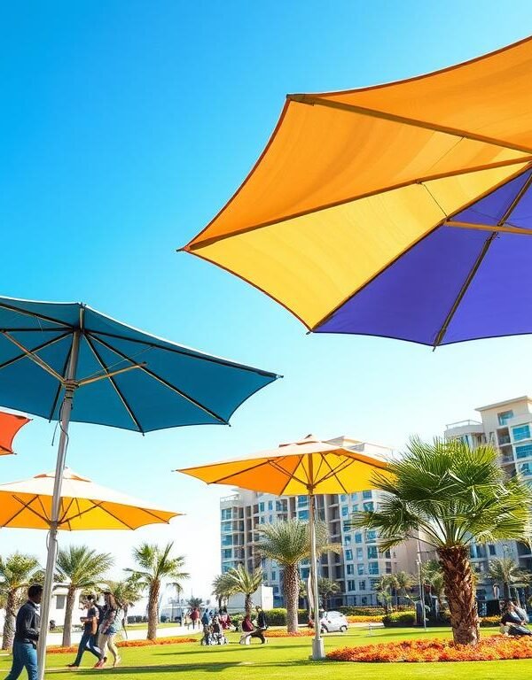 مظلات متحركة غرب الرياض