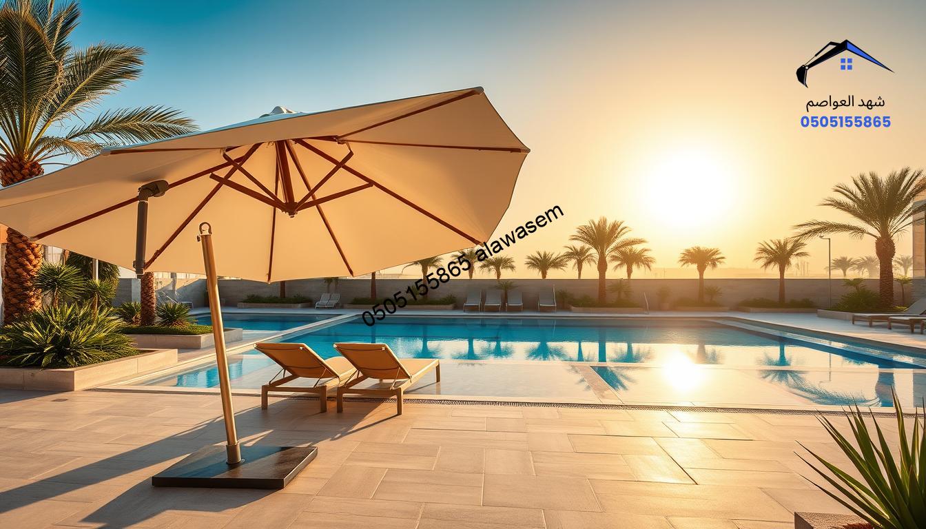 مظلات مسابح - الرياض