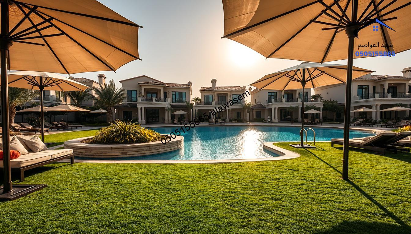 مظلات مسابح شمال الرياض