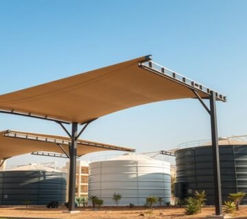 مظلات خزانات غرب الرياض