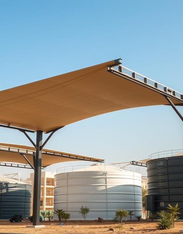 مظلات خزانات غرب الرياض