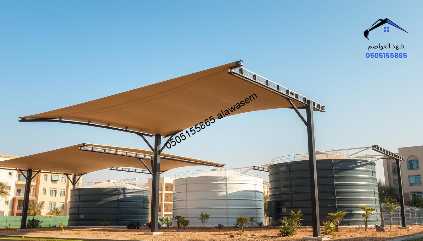 مظلات خزانات غرب الرياض