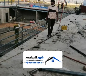 سواتر شمال الرياض ، تركيب سواتر حديد وخشب وقماش