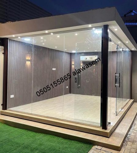 ملاحق ساندوتش بانل واسمنت بورد وغرف زجاجية (5)