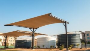 مظلات خزانات غرب الرياض